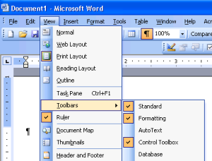 Microsoft Word Questions #6 – My favorite toolbar disappeared!