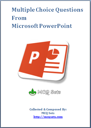 Microsoft PowerPoint MCQ Bank Cover Page