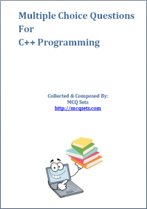 Download C++ MCQ Questions [PDF]
