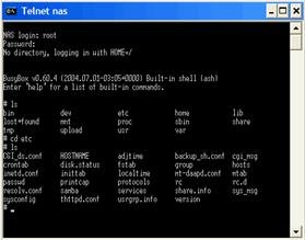 Telnet Screen Telnet Screen