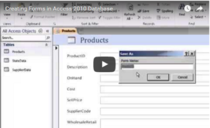 How to Create Forms in Access 2010