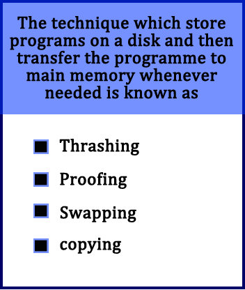 the-technique-which-store-programs-on-a-disk-and-then-transfer-the-programme-to-main-memory-whenever-needed-is-known-as