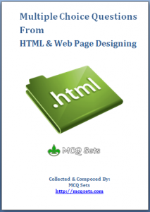 Download MCQ Questions Bank for HTML [PDF]
