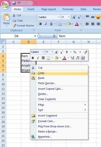What function displays row data in a column or column data in a row?