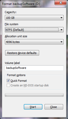 Windows Format Tool