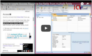 Create Access Report to List Fields from Multiple Tables – answer to discussion question
